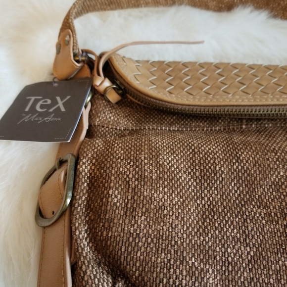 TEX by Max Azria Purse Fold Over Flap New Vtg - Picture 2 of 8